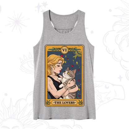 Purplehecate The Lovers Tarot for Cat Lovers Tank