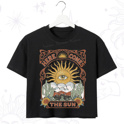 Purplehecate Here Comes The Sun Crop T-Shirt