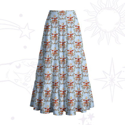 Purplehecate Psychedelic Mushrooms Convertible Maxi Skirt