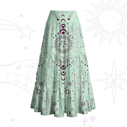 Purplehecate Lunar Eclipse Convertible Maxi Skirt