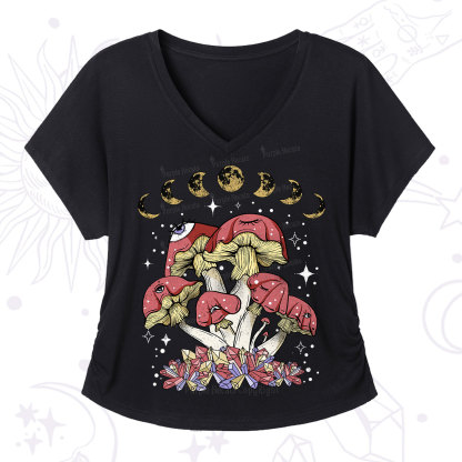 Purplehecate Magic Mushroom V-Neck T-Shirt