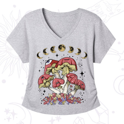 Purplehecate Magic Mushroom V-Neck T-Shirt