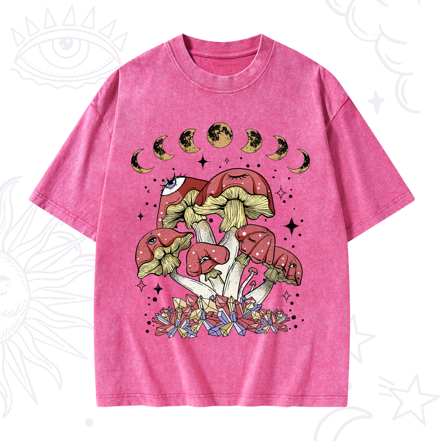 Purplehecate Magic Mushroom Washed T-Shirt