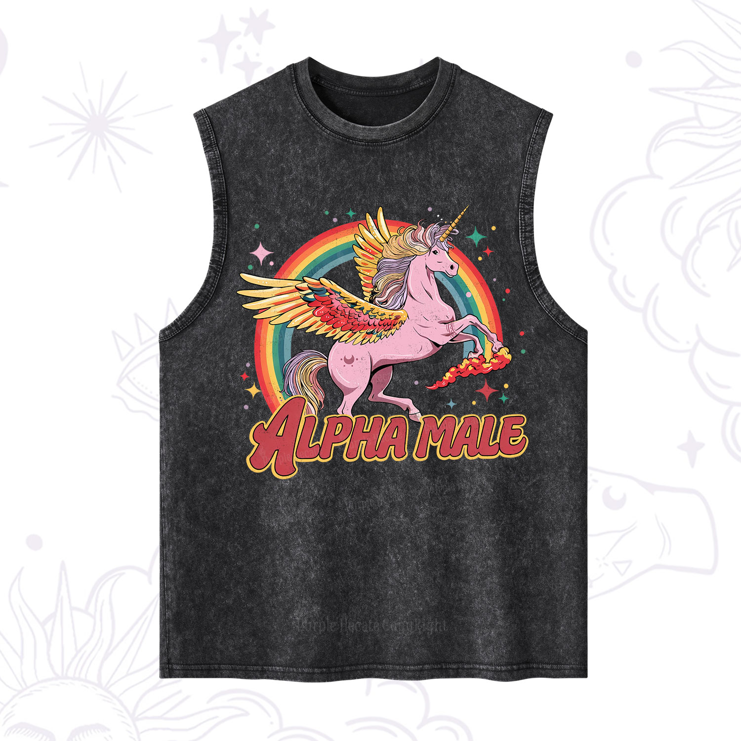 Purplehecate Alpha Male Washed Tank