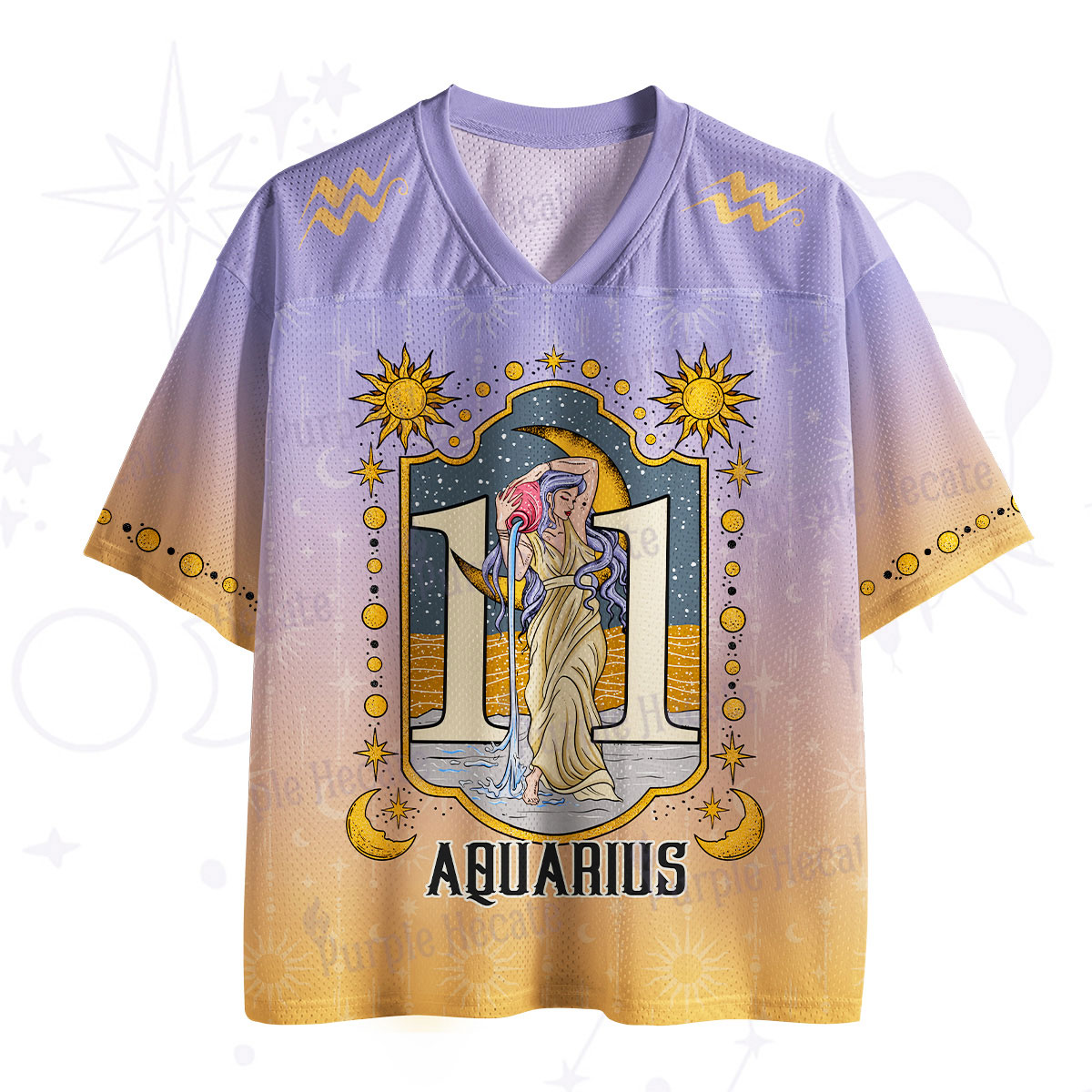 Purplehecate Aquarius Zodiac Mesh Jersey