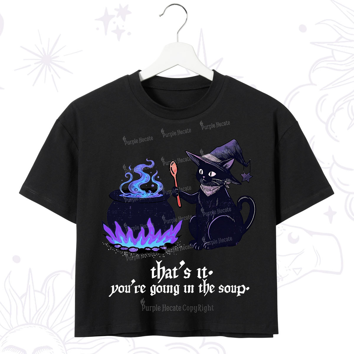 Purplehecate That's It You're Going In The Soup Crop T-Shirt