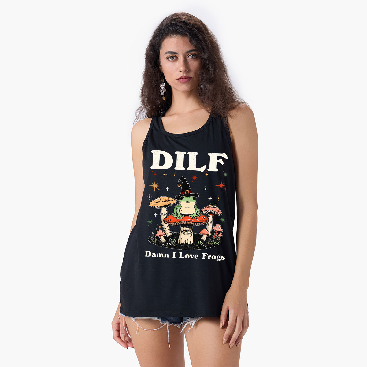 Purplehecate Dilf Damn I Love Frogs Tank