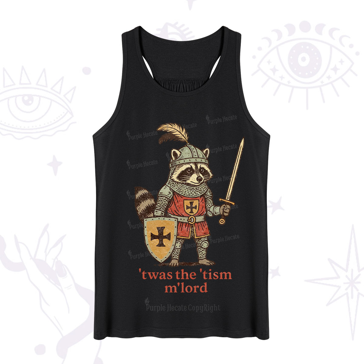 Purplehecate Raccoon Knight 'Twas The Tism M'Lord Tank