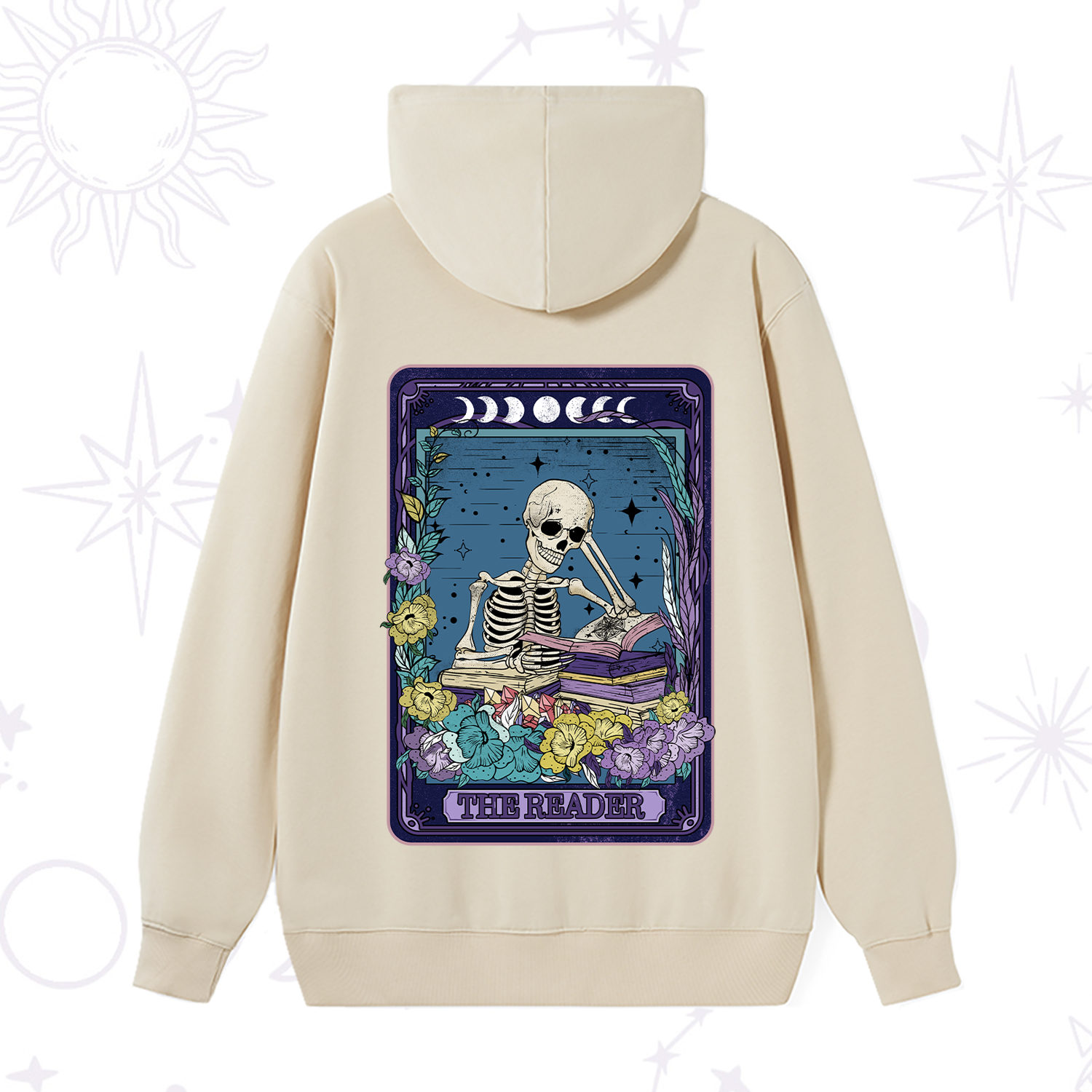 Purplehecate The Reader Tarot Card Hoodie