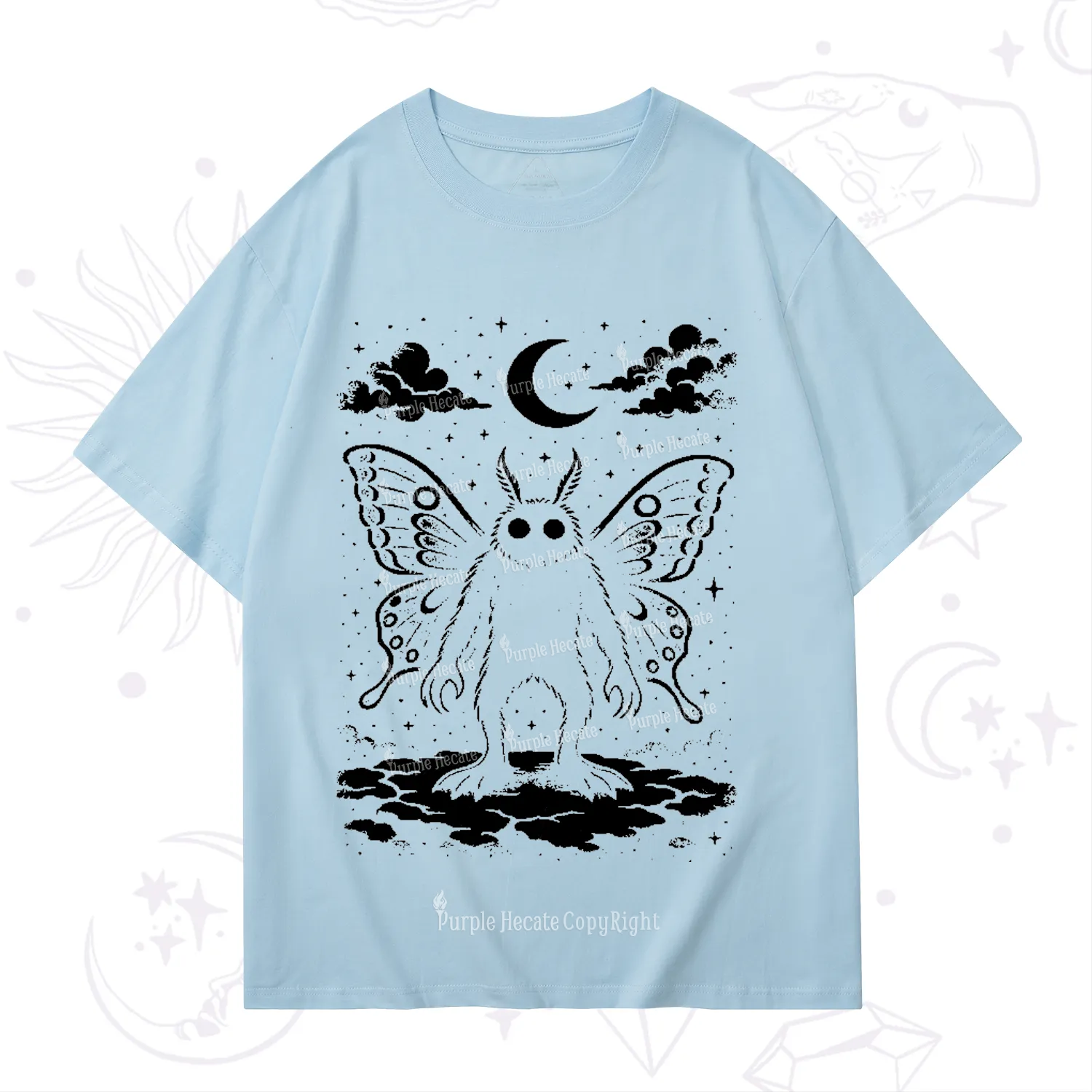 Purplehecate Celestial Cryptid Mothman T-Shirt