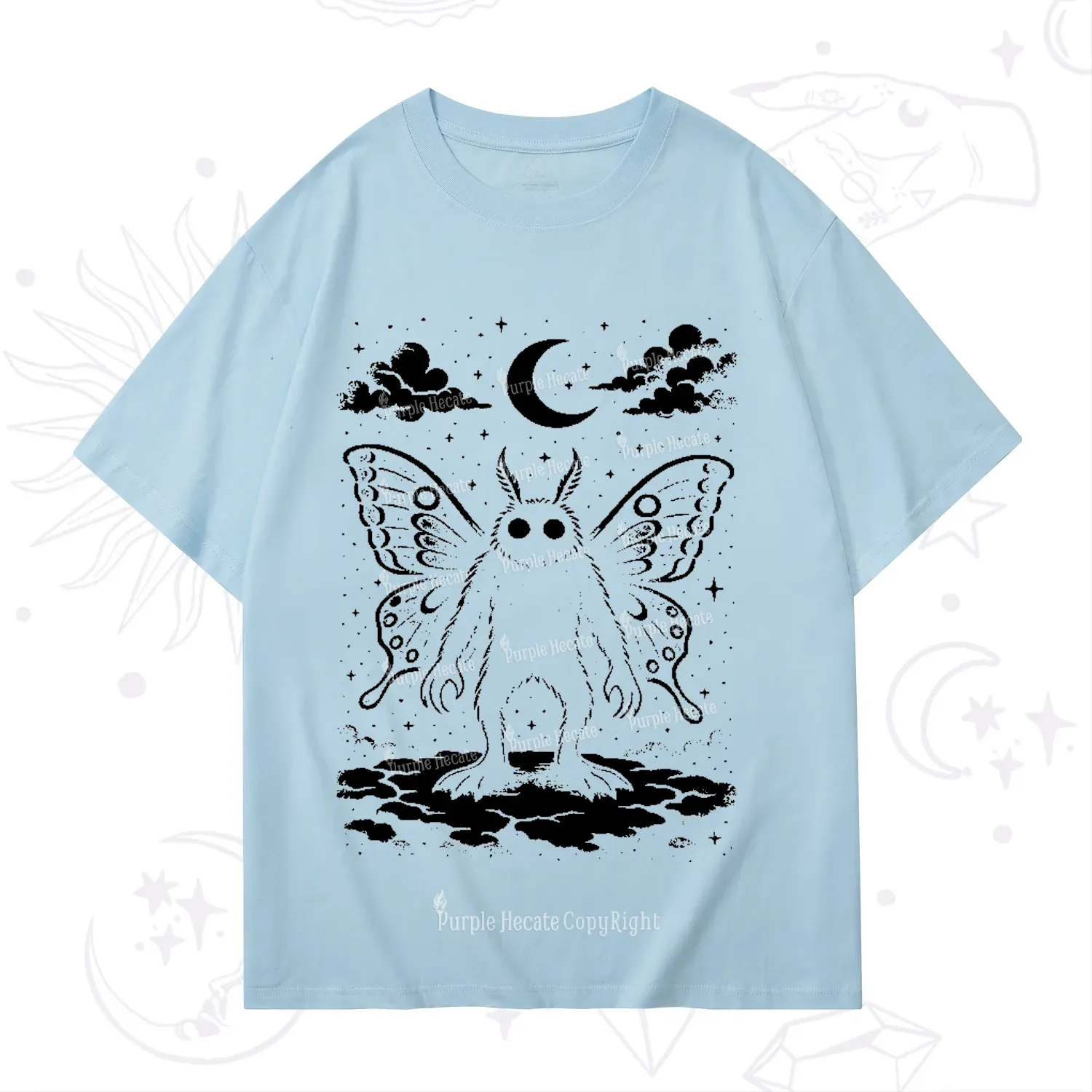 Purplehecate Celestial Cryptid Mothman T-Shirt