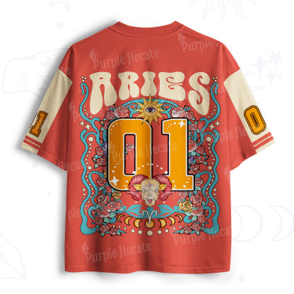 Purplehecate Aries Spirit Zodiac Mesh Jersey