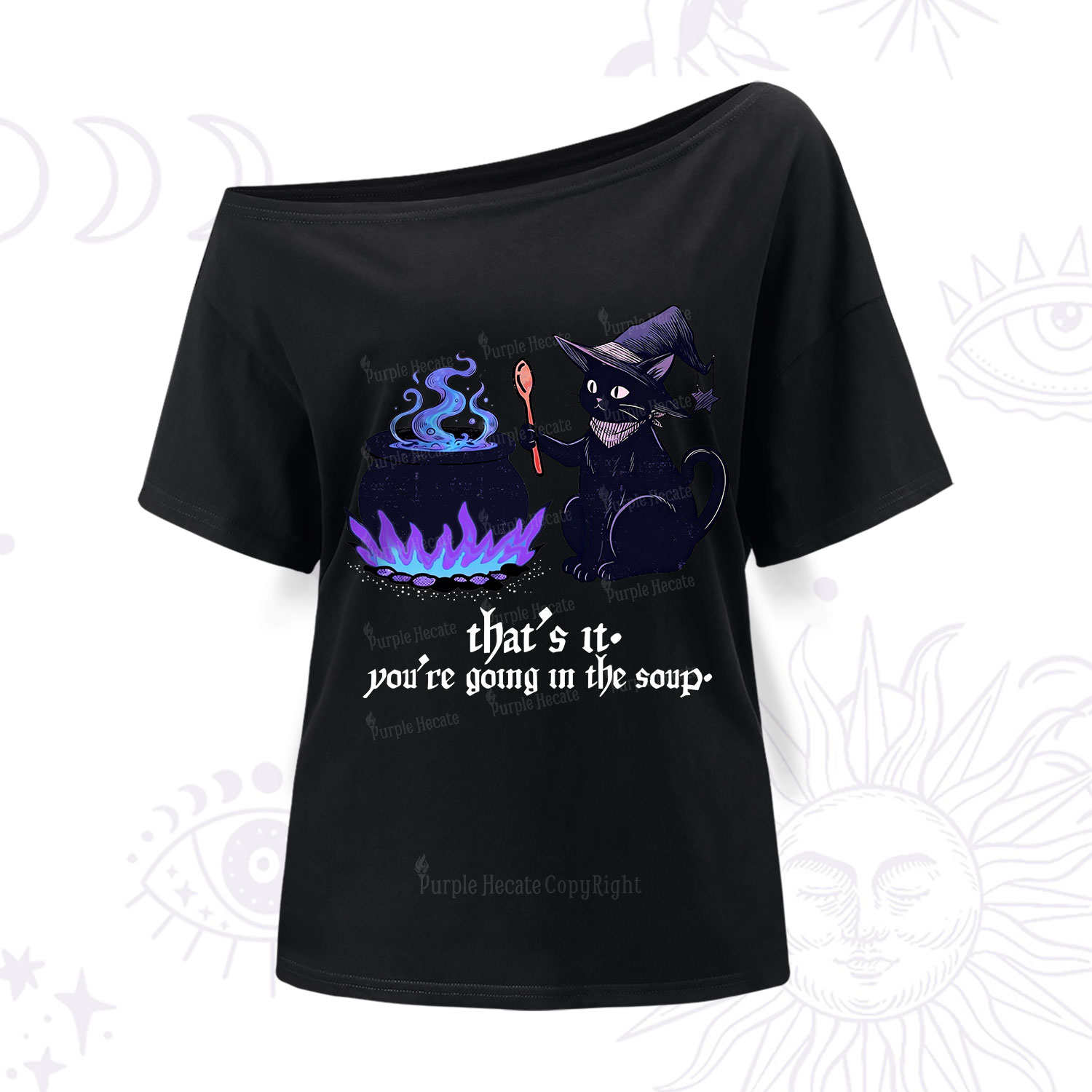 Purplehecate Trust Your Instincts One Shoulder T-Shirt
