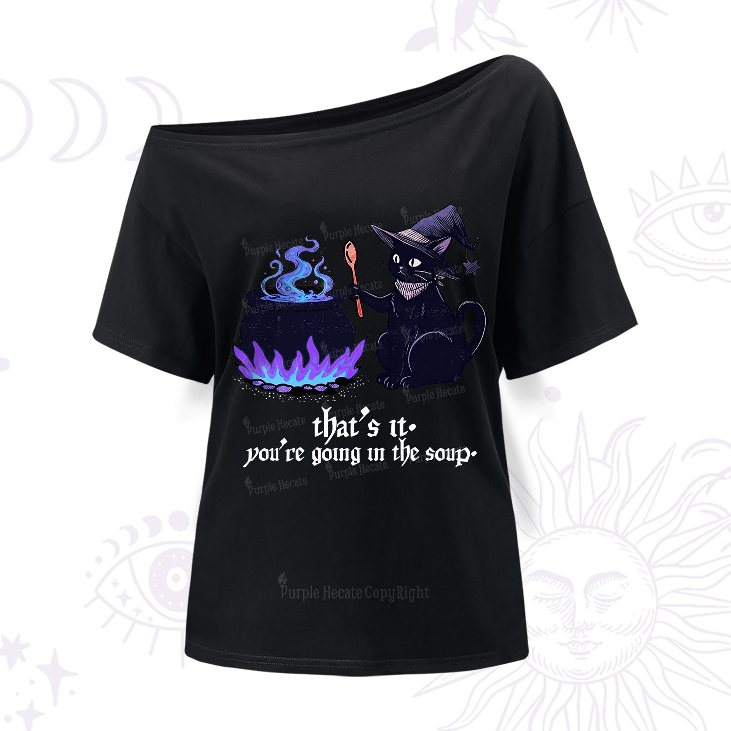Purplehecate Trust Your Instincts One Shoulder T-Shirt