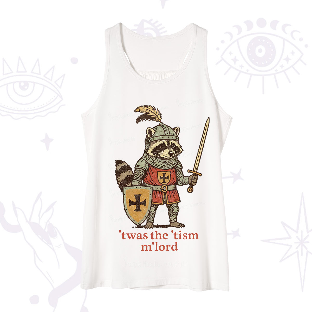 Purplehecate Raccoon Knight 'Twas The Tism M'Lord Tank