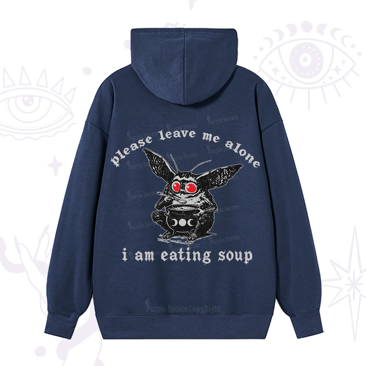 Purplehecate Mothman Eating Soup Hoodie