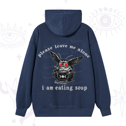 Purplehecate Mothman Eating Soup Hoodie