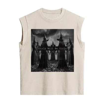Purplehecate Vintage Girls Will Be Girls Witch Vintage Washed Tank