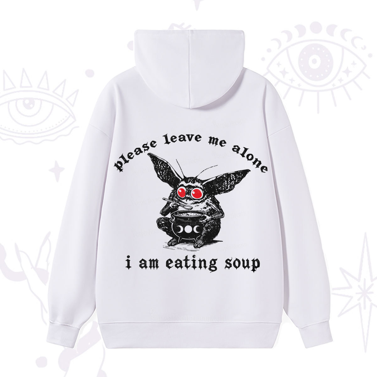Purplehecate Mothman Eating Soup Hoodie