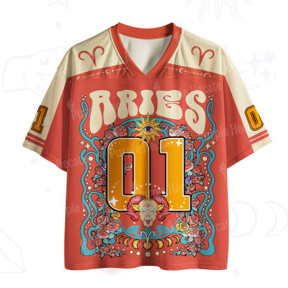 Purplehecate Aries Spirit Zodiac Mesh Jersey