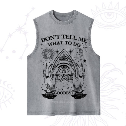 Purplehecate Don't Tell Me What To Do Witch Planchette Eye Washed Tank