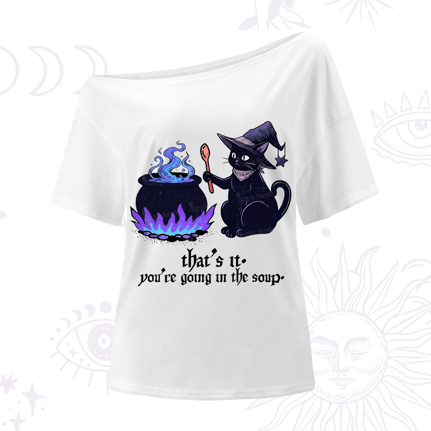 Purplehecate Trust Your Instincts One Shoulder T-Shirt