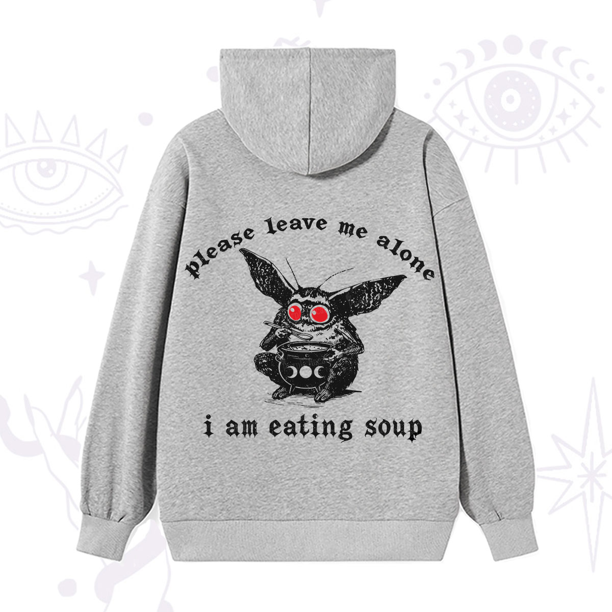 Purplehecate Mothman Eating Soup Hoodie