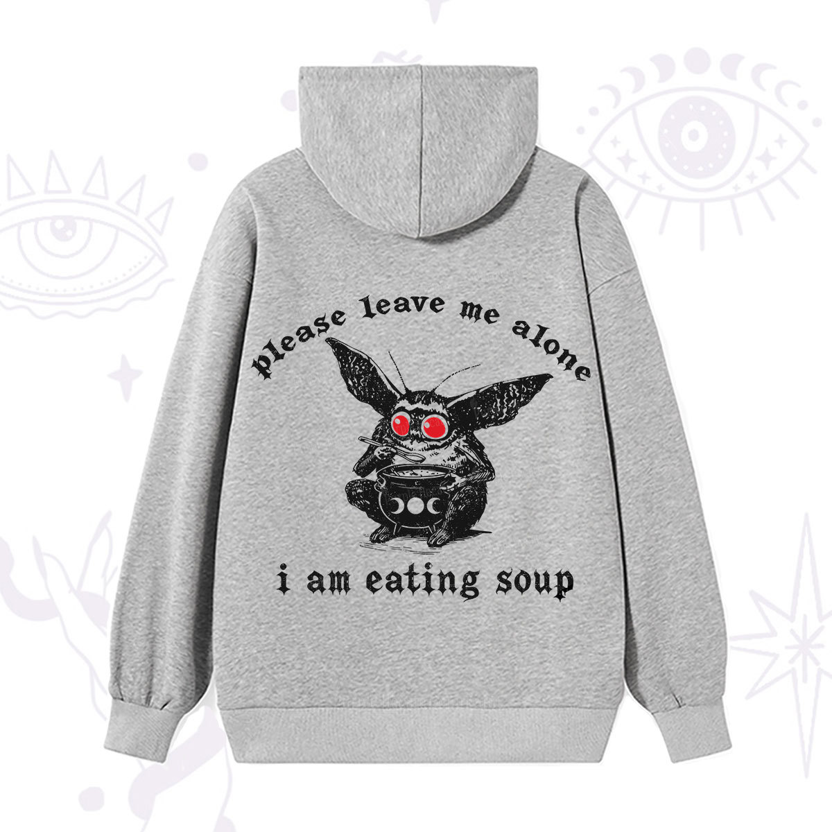Purplehecate Mothman Eating Soup Hoodie