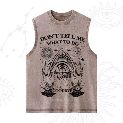Purplehecate Don't Tell Me What To Do Witch Planchette Eye Washed Tank
