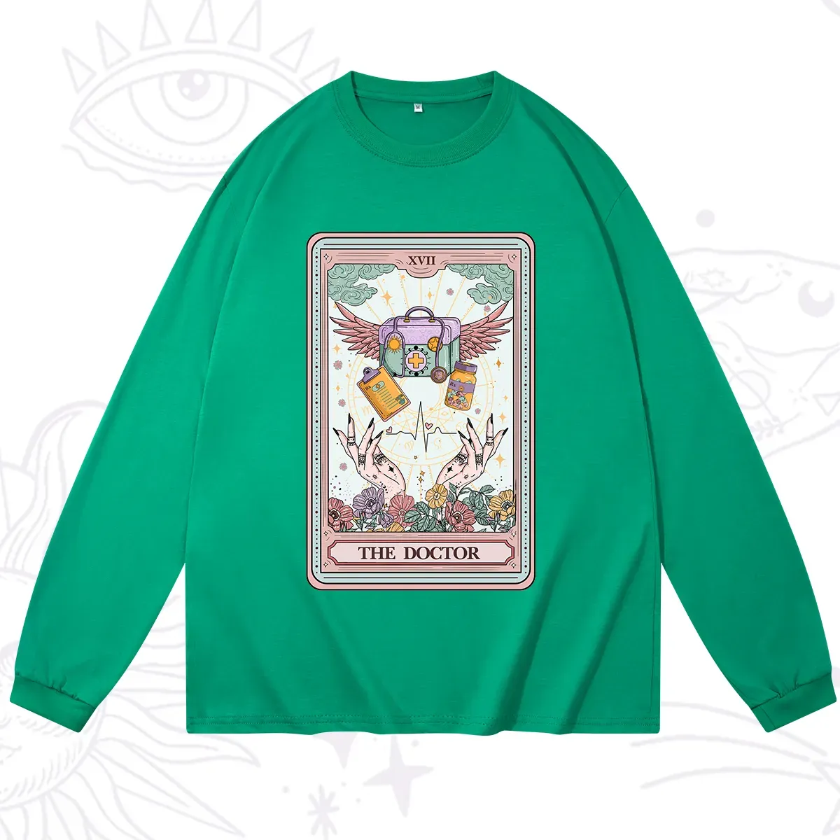 Purplehecate The Doctor Tarot Long Sleeve T-Shirt