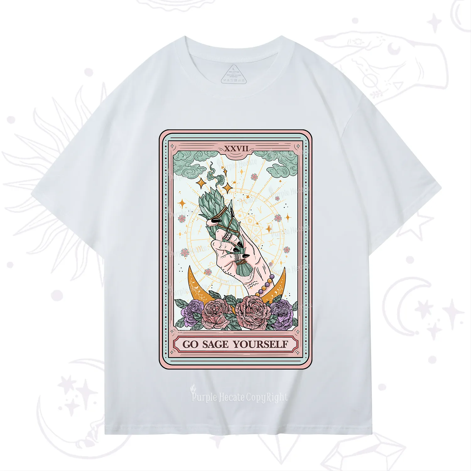 Purplehecate The Go Sage Yourself Tarot T-Shirt
