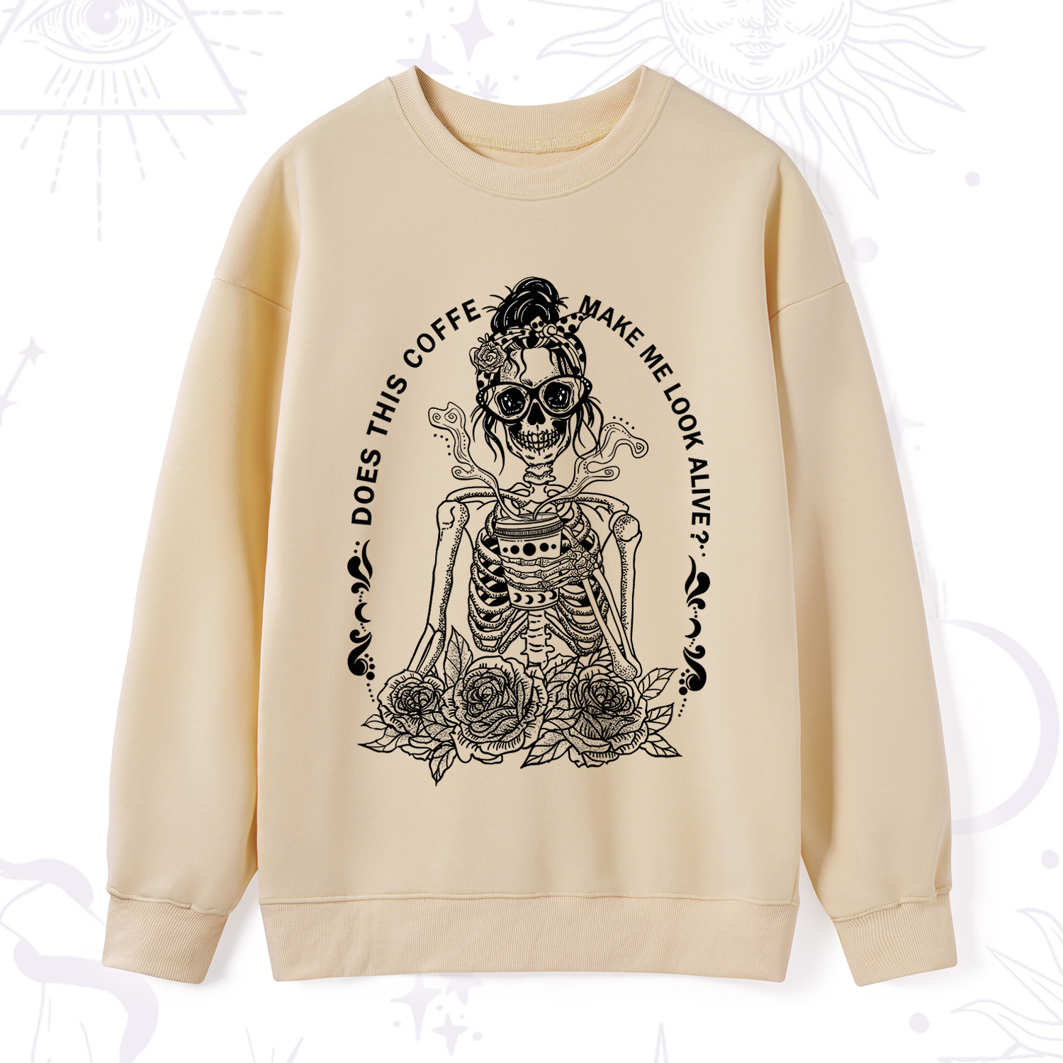 Purplehecate Does This Coffee Make Me Look Alive Sweatshirt