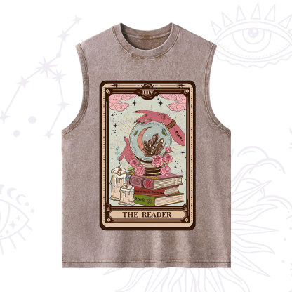 Purplehecate The Reader Tarot Witch Vibes Washed Tank