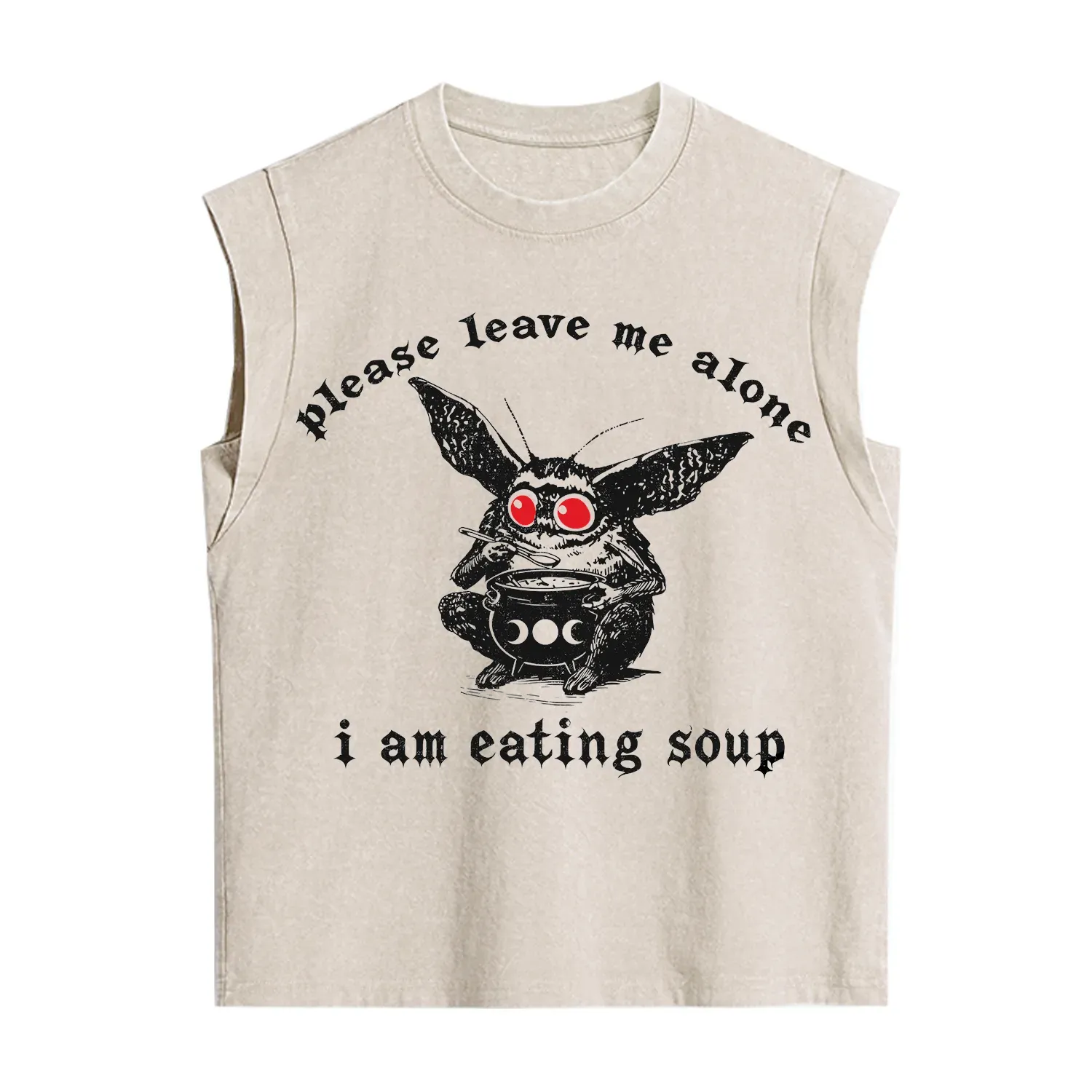 Purplehecate Mothman Eating Soup Vintage Washed Tank