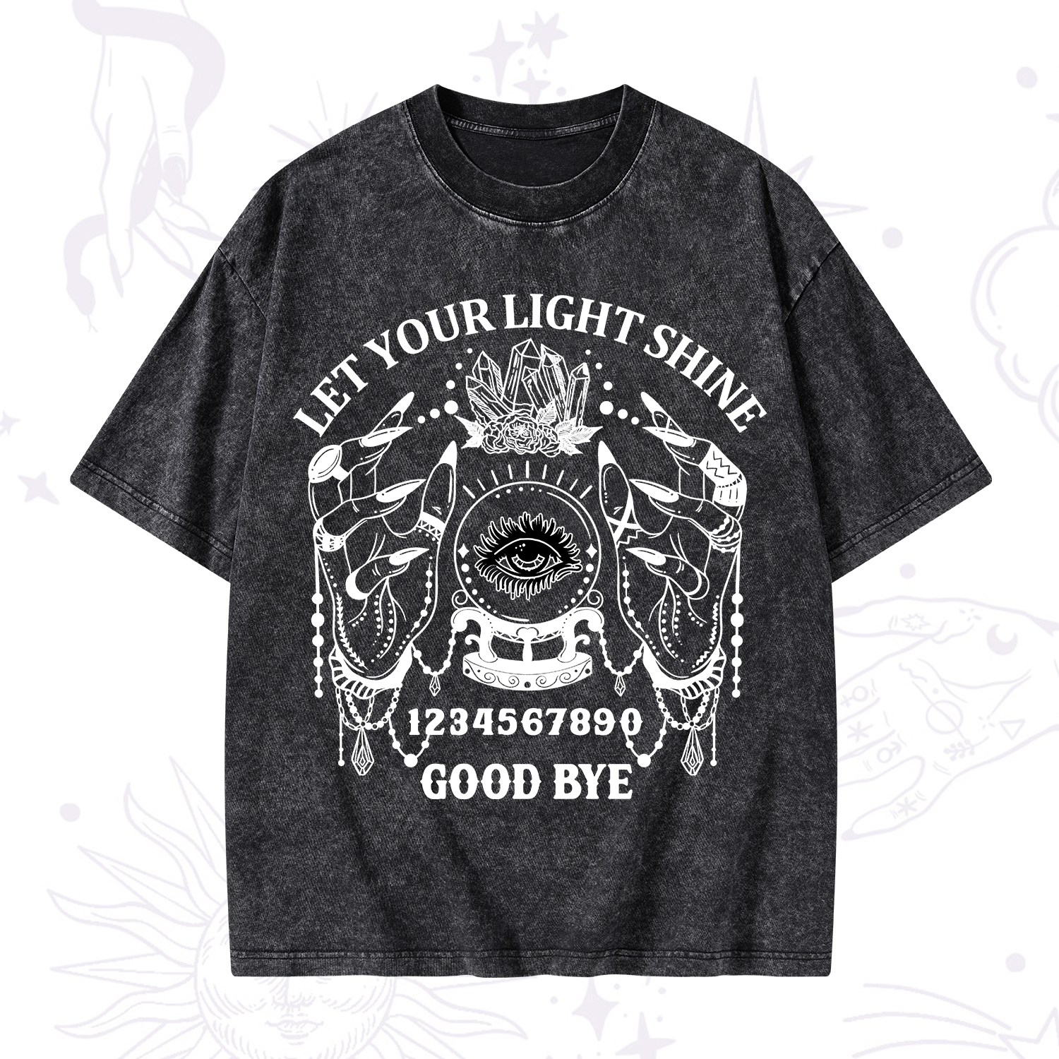 Purplehecate Let Your Light Shine Washed T-Shirt