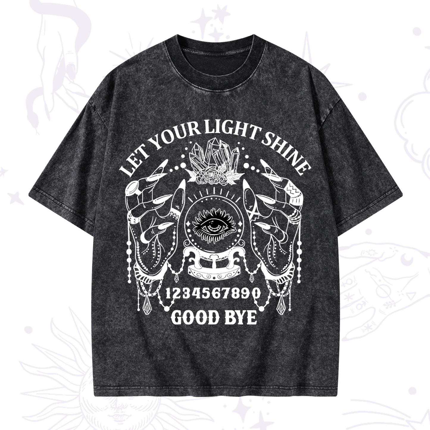 Magic Purplehecate Let Your Light Shine Washed T-Shirt