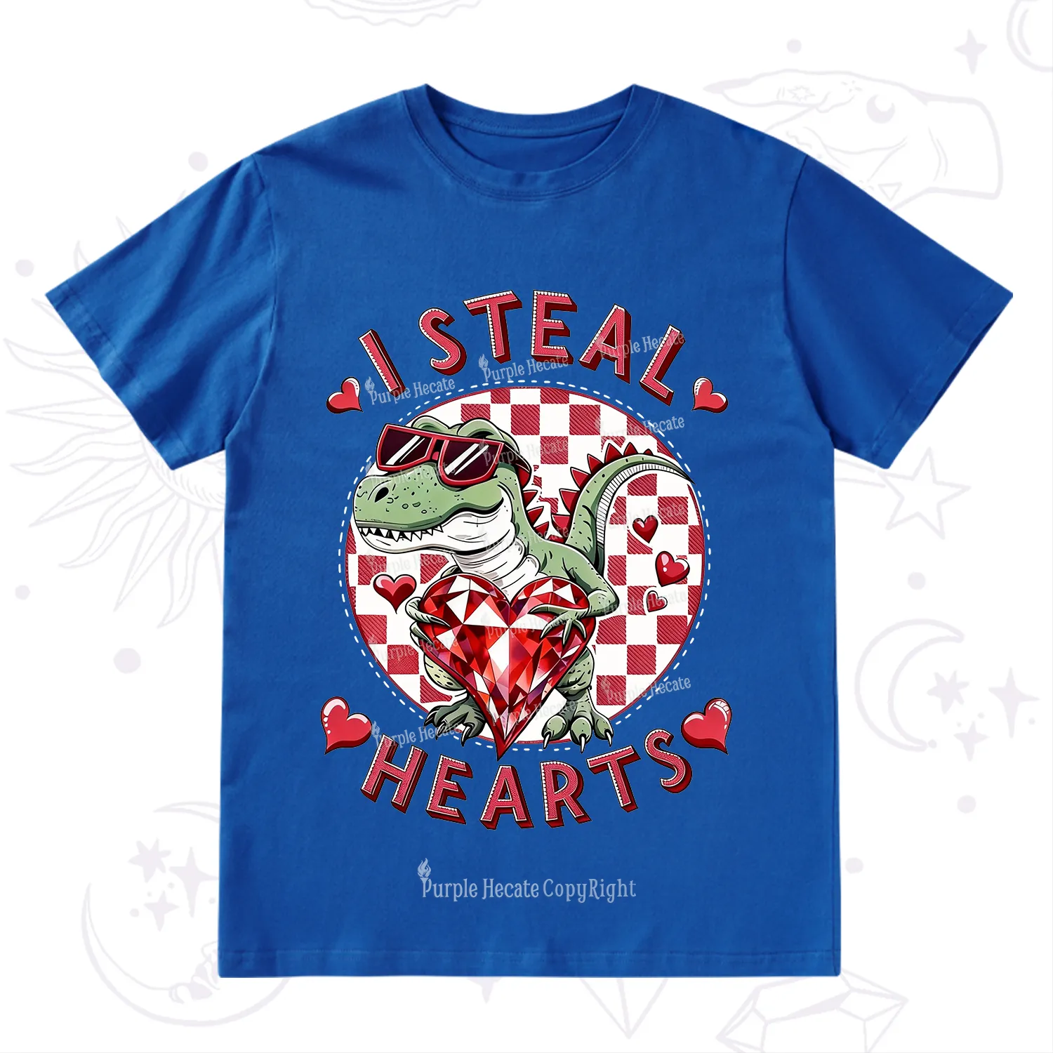Purplehecate I Steal Hearts Valentine T-Shirt