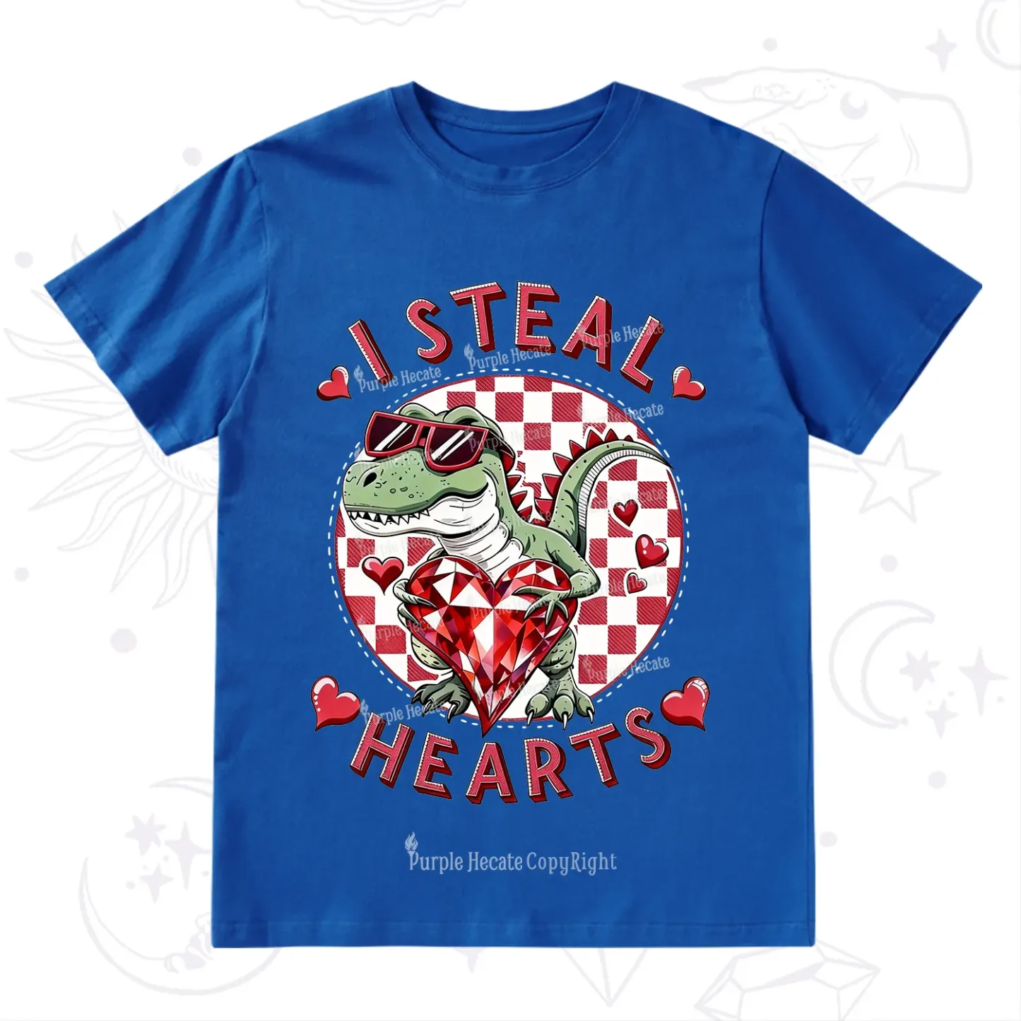 Purplehecate I Steal Hearts Valentine T-Shirt