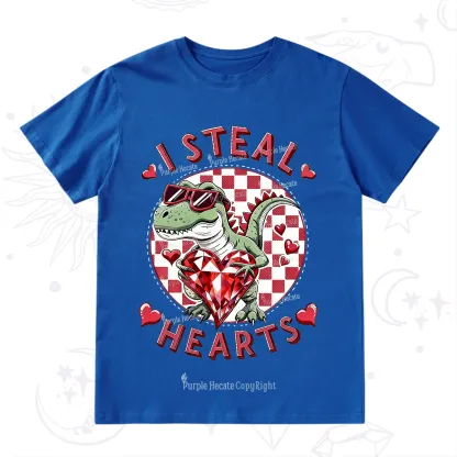 Purplehecate I Steal Hearts Valentine T-Shirt