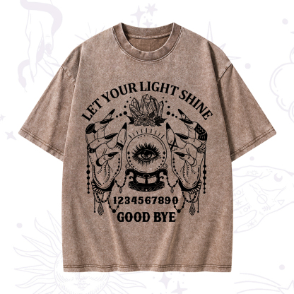 Purplehecate Let Your Light Shine Washed T-Shirt