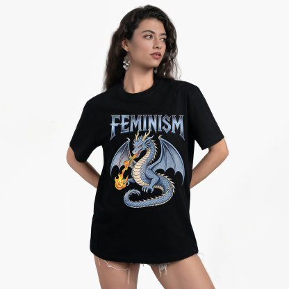 Purplehecate Feminism Dragon Fantasy T-Shirt