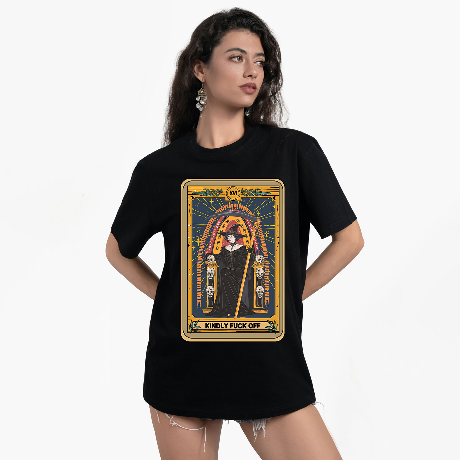 Purplehecate The Kindly Fuck Off Tarot T-Shirt