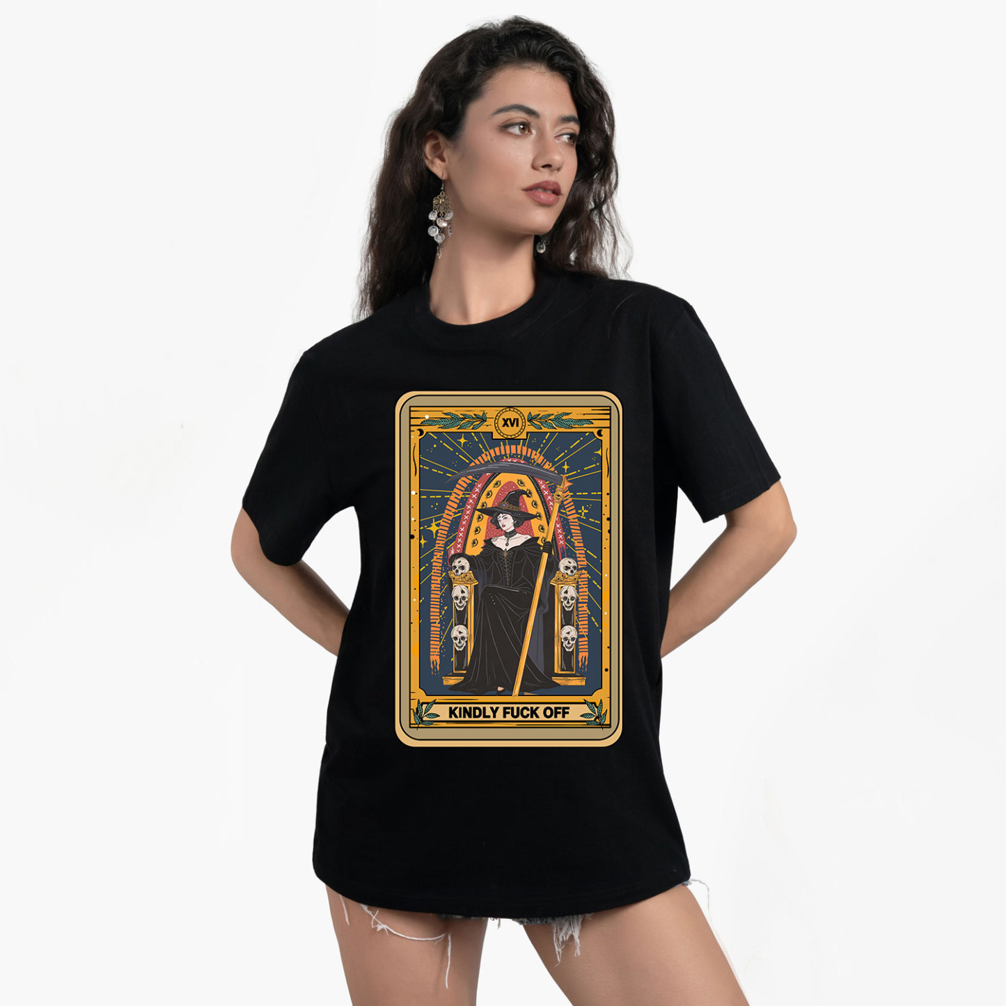 Purplehecate The Kindly Fuck Off Tarot T-Shirt