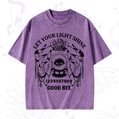 Purplehecate Let Your Light Shine Washed T-Shirt
