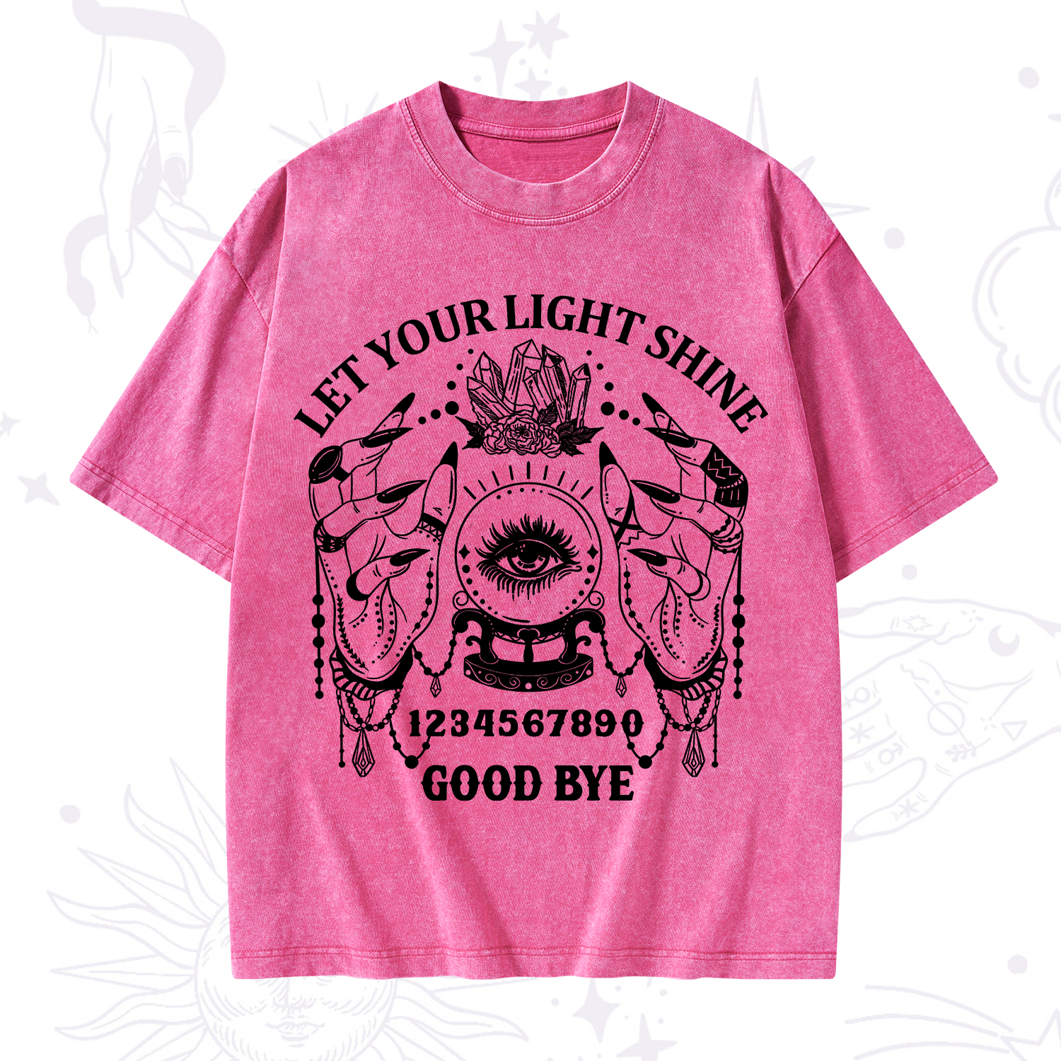 Purplehecate Let Your Light Shine Washed T-Shirt