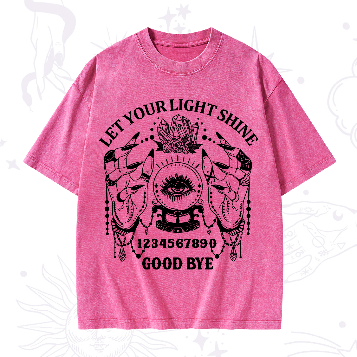 Purplehecate Let Your Light Shine Washed T-Shirt