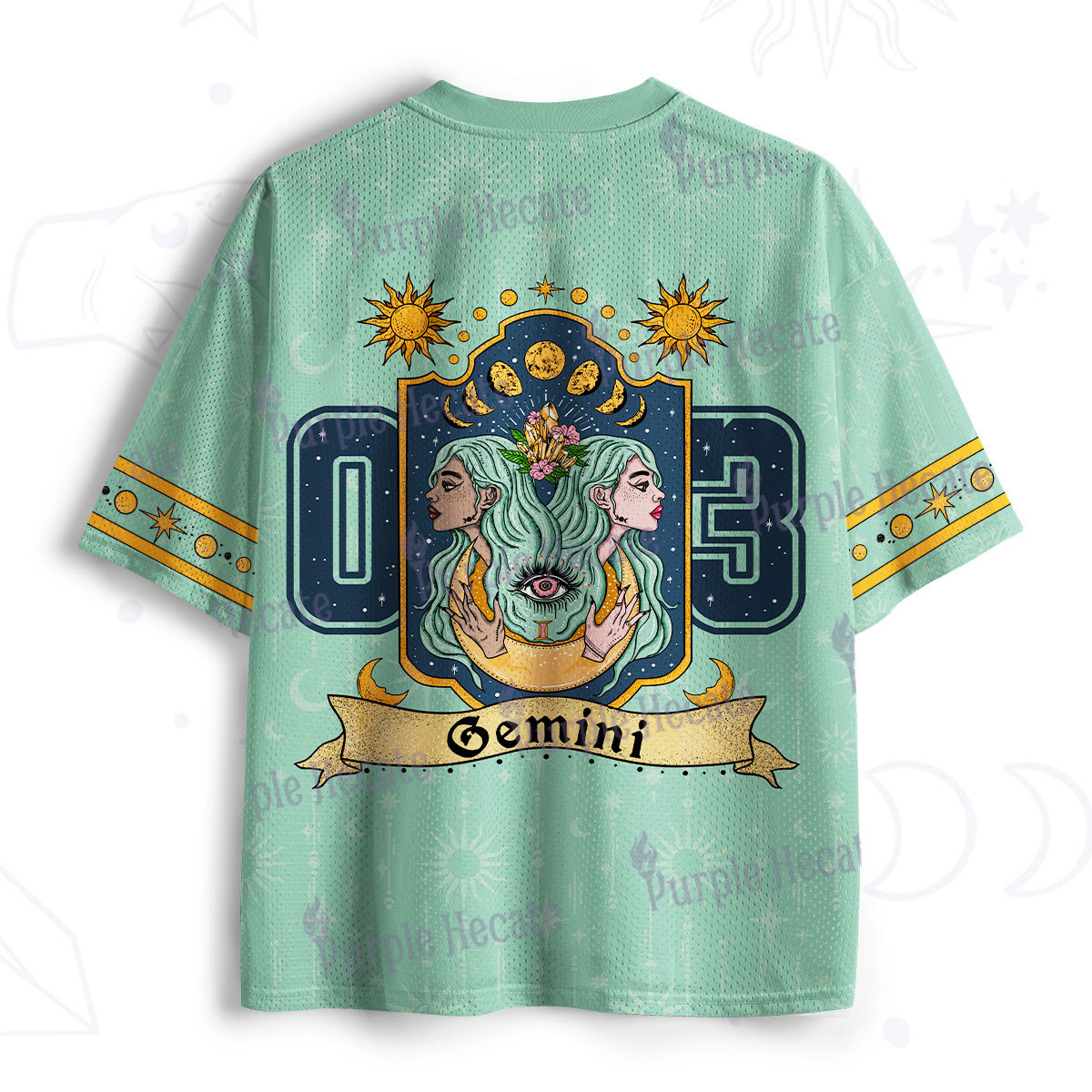 Purplehecate Gemini Spirit Zodiac Mesh Jersey