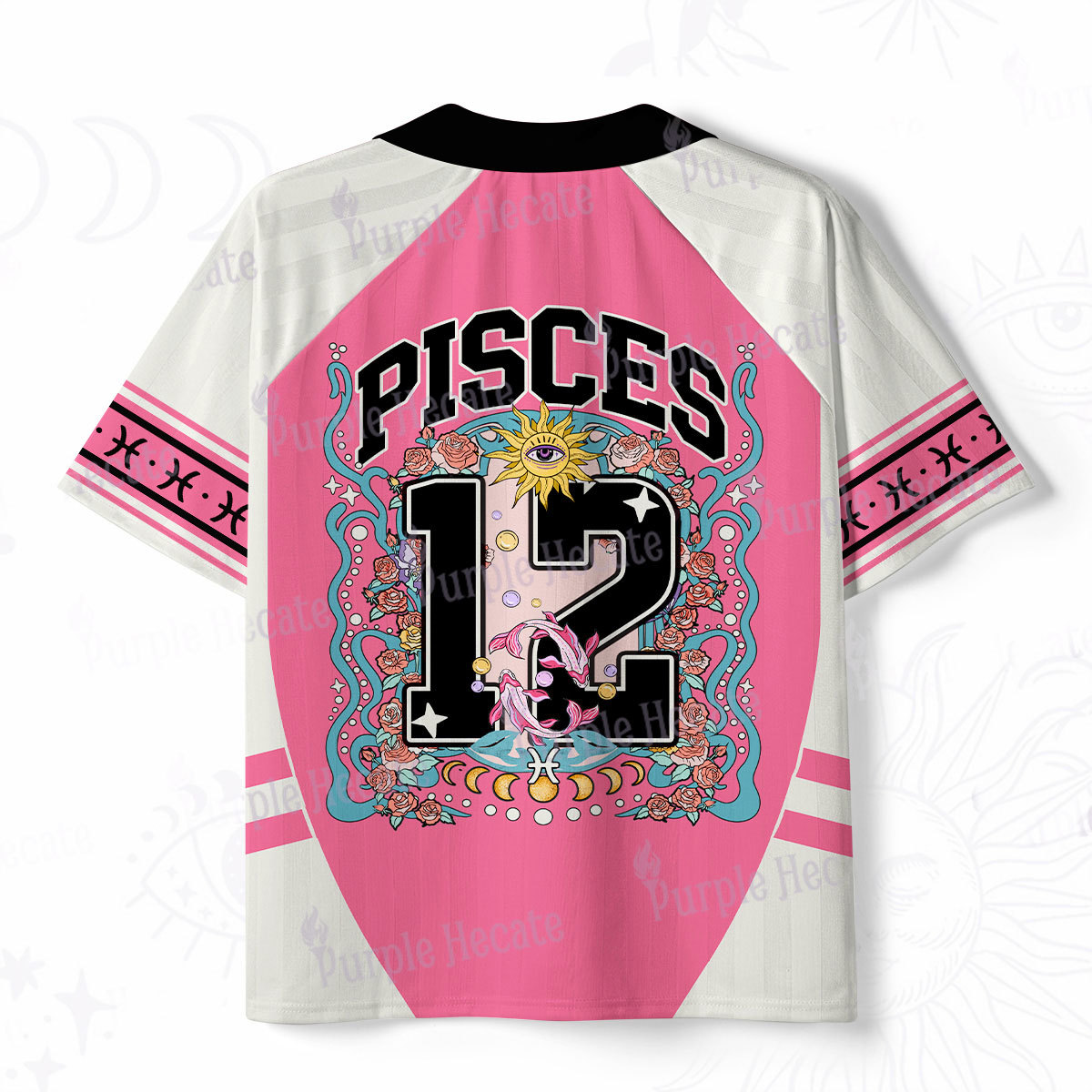 Purplehecate Pisces Spirit Zodiac Polo Collar Unisex Jersey