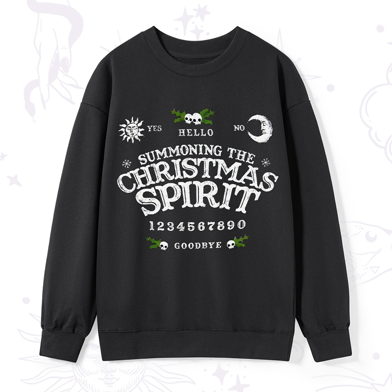 Purplehecate Summon The Christmas Spirit Sweatshirt