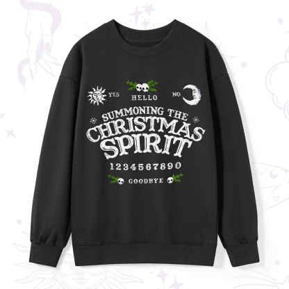 Purplehecate Summon The Christmas Spirit Sweatshirt